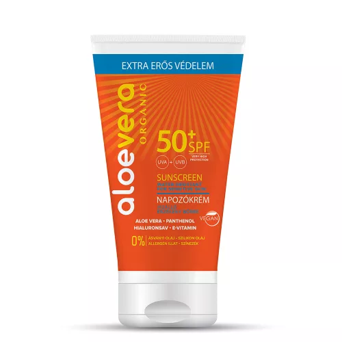 Aloe Vera Organic SPF50 Ochranný krém na opaľovanie na tvár a telo 150ml