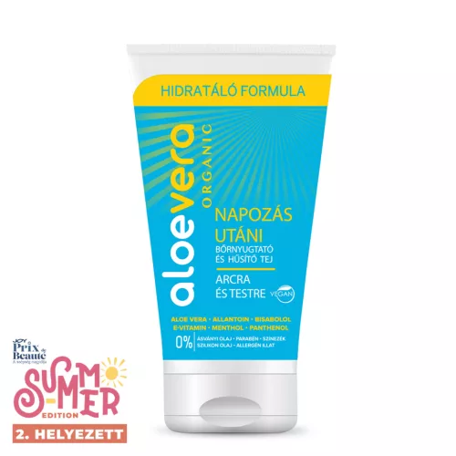 Aloe Vera Organický balzam po opaľovaní a chladenie kože 150 ml