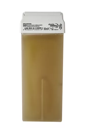 Alveola Waxing Žltý depilačný vosk 100ml široká hlava