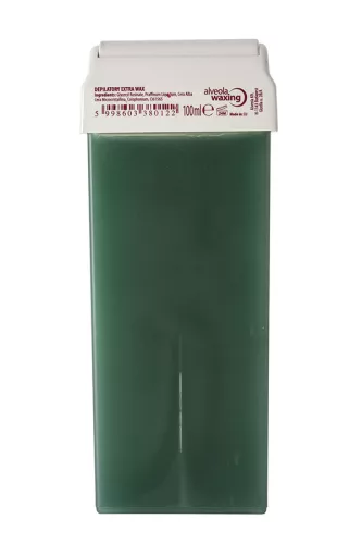 Alveola Waxing Extra azulenová depilačná patrona 100 ml široká hlava