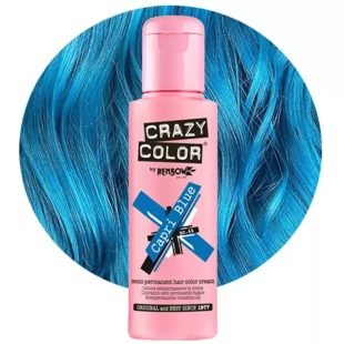   Crazy Color 100ml - No.44 - Capri Blue - Intenzív farbovanie pre výrazný štýl