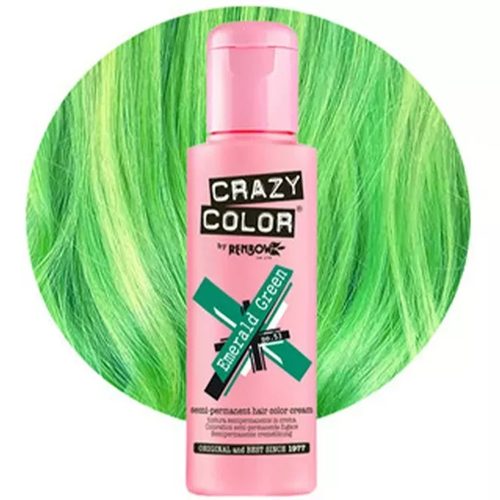 Crazy Color farba na vlasy 100ml č.53 - smaragdová zelená