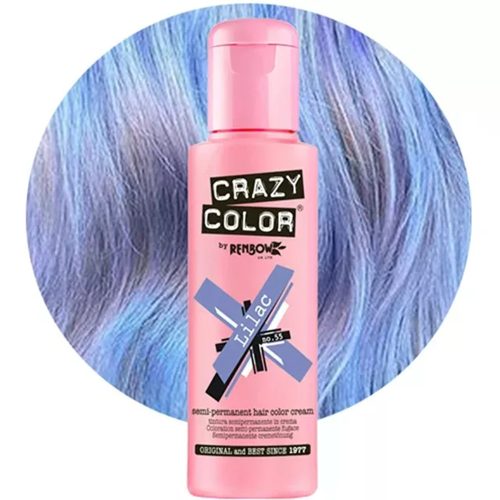 Crazy Color farba na vlasy 100ml č. 55 - Levandulová