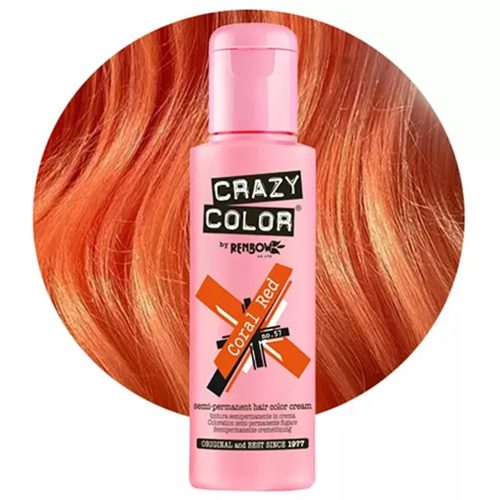 Crazy Color farba na vlasy 100ml č.57 - Korálovo červená