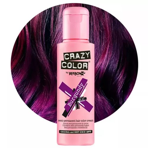 Crazy Color farba na vlasy 100ml č.61 - Burgundské červené