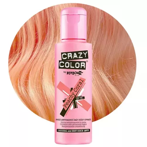 Crazy Color farba na vlasy 100ml č.70 - broskyňová koralová