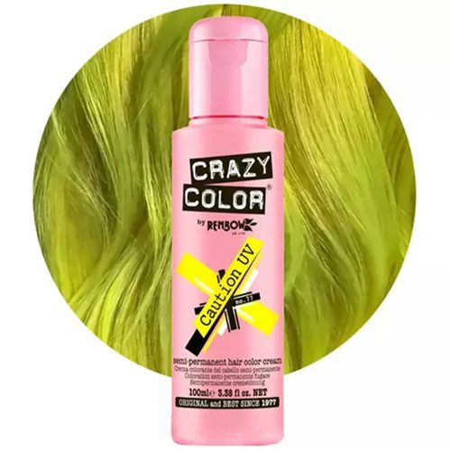 Crazy Color farba na vlasy 100ml No.77 - Neonová žltá opatrnosť