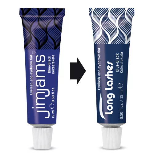 JimJams farba na riasy a obočie MODRO-ČIERNA 15ml