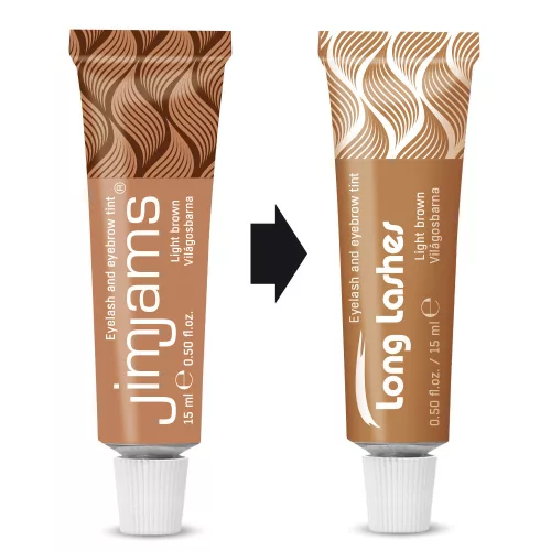 JimJams farba na obočie a riasy SVETLOHNEDÁ 15ml