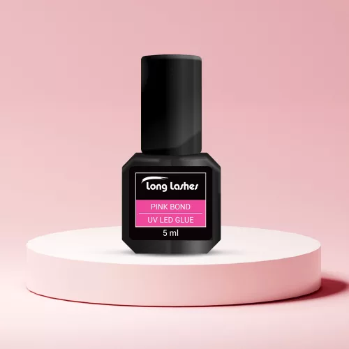 Long Lashes PINK BOND UV LED lepidlo na mihalnice 5 ml