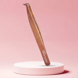 Long Lashes Pro Nano Volume pinceta - Duck typu, bronzová