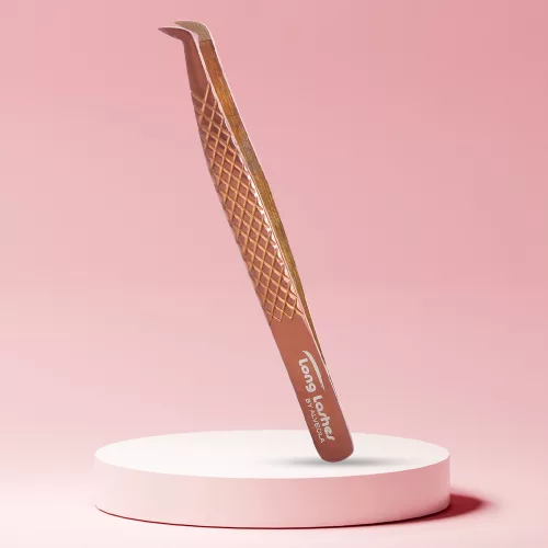 Long Lashes Pro Nano Volume pinceta - Duck typu, bronzová