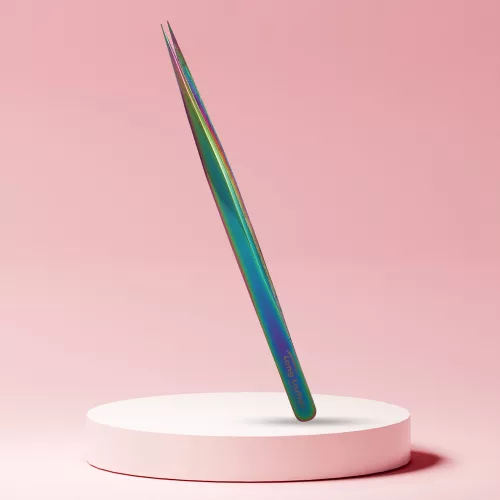 Long Lashes Pro Slim rovná pinzeta Multicolor