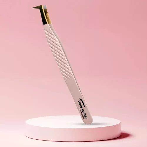 Long Lashes Pro Fiber Volume pinzeta - Zlatá hlava