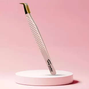 Long Lashes Pro Fiber Slim Volume pinzeta so zlatou hlavou