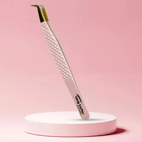 Long Lashes Pro Fiber Slim Volume pinzeta so zlatou hlavou