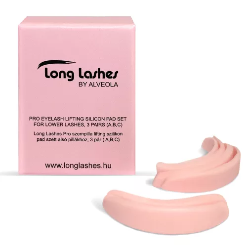 Long Lashes Pro silikónové liftingové podložky na spodné mihalnice, 3 páry (A,B,C)