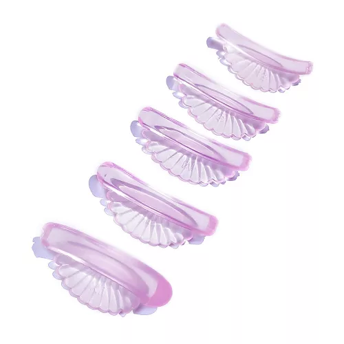 Long Lashes samolepiace silikónové podložky v tvare mušle – 5 párov