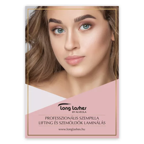 Long Lashes Plagát na lifting rias a lamináciu obočia