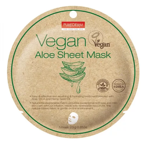 PureDerm 3 v 1 Vegan Aloe Vera maska