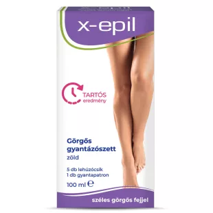 X-Epil Zelený depilačný set s valčekom