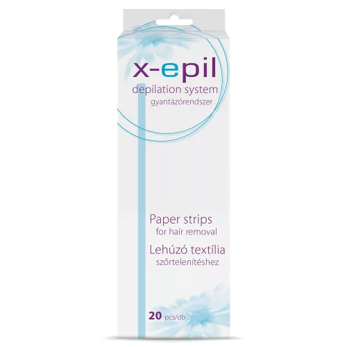 X-Epil Pásky na depiláciu z textílie 20 kusov v balení