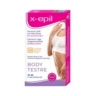   X-Epil jemné pásky na depiláciu pre citlivú pleť, 20 kusov
