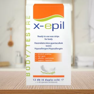   X-Epil Hotové voskové pásky na telo - hypoalergénne 6x2ks
