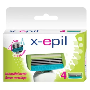 X-Epil Ženské náhradné britvy 4-hlavicové/4ks