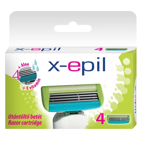 X-Epil Ženské náhradné britvy 4-hlavicové/4ks