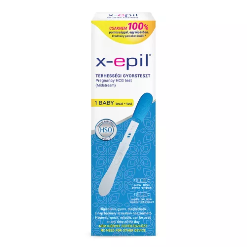 X-Epil Rýchly tehotenský test 1ks - pre istotu a pohodlie