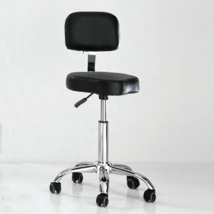 Shaped otočný stolička s operadlom - čierna