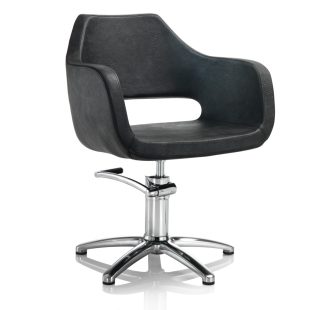   Hair Regency čierna kadernícka stolička - so základom v tvare hviezdy