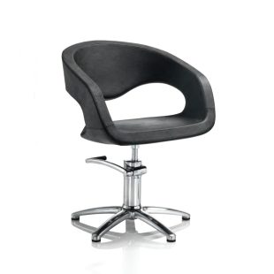 Kreslo Hair Wave čierne s hviezdicovou základňou