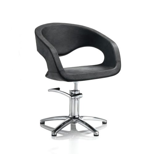 Kreslo Hair Wave čierne s hviezdicovou základňou