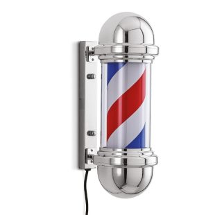 Barber strieborný osvetlený interiérový nápis