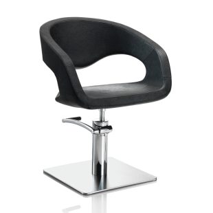   Hair Wave čierna kadernícka stolička - štvorecová základňa