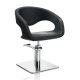 Hair Wave čierna kadernícka stolička - štvorecová základňa