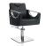 Hair Crown čierna kadernícka stolička - štvorcová základňa