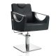 Hair Crown čierna kadernícka stolička - štvorcová základňa