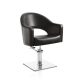 Hair Paris čierna kadernícka stolička - štvorcová základňa