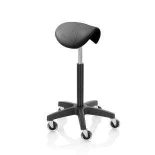   Roller Pro Ideal Compact L sedlová podložka so základňou v čiernej farbe