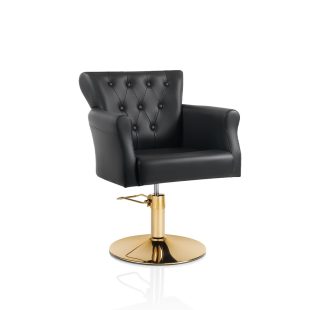 Gold Hair Throne kadernícke kreslo - okrúhly podstavec