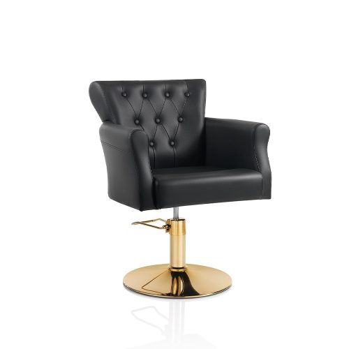 Gold Hair Throne kadernícke kreslo - okrúhly podstavec