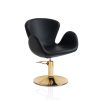 Gold Hair Charlotte kadernícke kreslo - okrúhla základňa