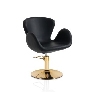 Gold Hair Charlotte kadernícke kreslo - okrúhla základňa
