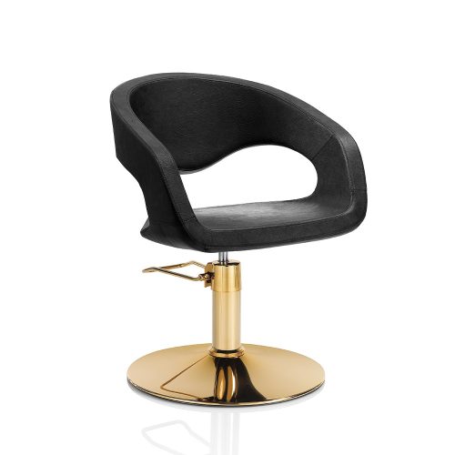 Gold Hair Wave kadernícke kreslo - okrúhla základňa