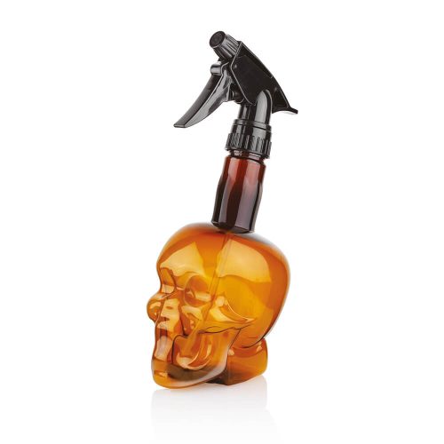 Barber Skull hnedá fľaša na vodu 500ml