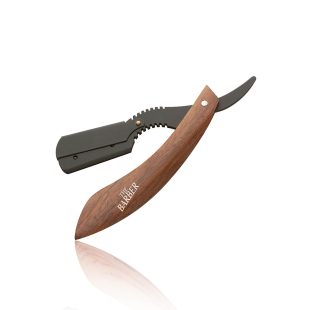   Indian Wood Cherokee Barber holiaci nôž s elegantným dizajnom.