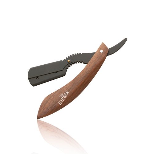 Indian Wood Cherokee Barber holiaci nôž s elegantným dizajnom.